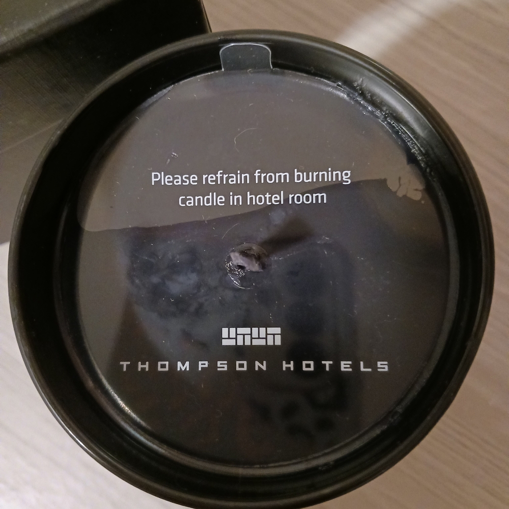 Thompson Hotels Black Luxury Candle - Picture 2 of 8
